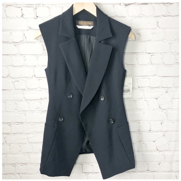 Louis Vuitton Jackets & Blazers - Authentic Louis Vuitton Button Navy Vest w/ COA